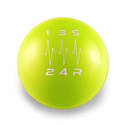 Billetworkz Weighted Shift Knob -  5-Speed Heartbeat Engraving for Subaru