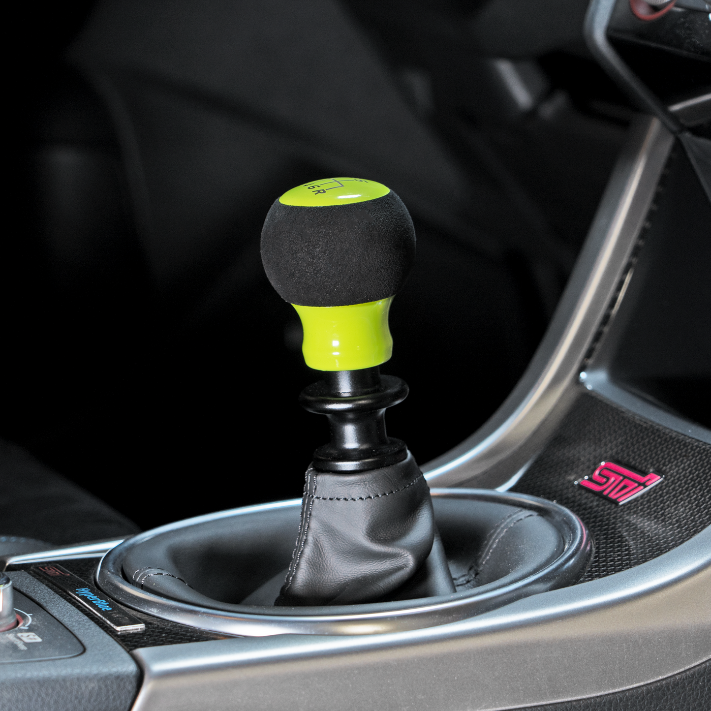 Billetworkz Alcantara Kit (Ultimate): Shift Knob, Shift Boot, E-Brake Boot Kit, and Door Pull Straps (2 Sets) - Subaru STI 2015-2021