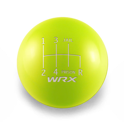 Billetworkz Weighted Shift Knob - 6 Speed WRX Jail-Prison Engraving - Subaru WRX 2015-2026
