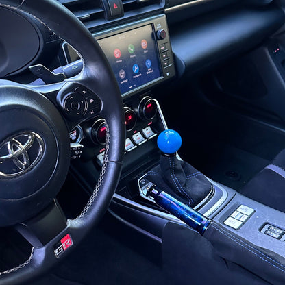 Billetworkz Alcantara Kit (Ultimate): Shift Knob, Shift Boot, E-Brake Boot Kit, and Door Pull Straps - Subaru BRZ/Toyota GR86 2022+ (Automatic)