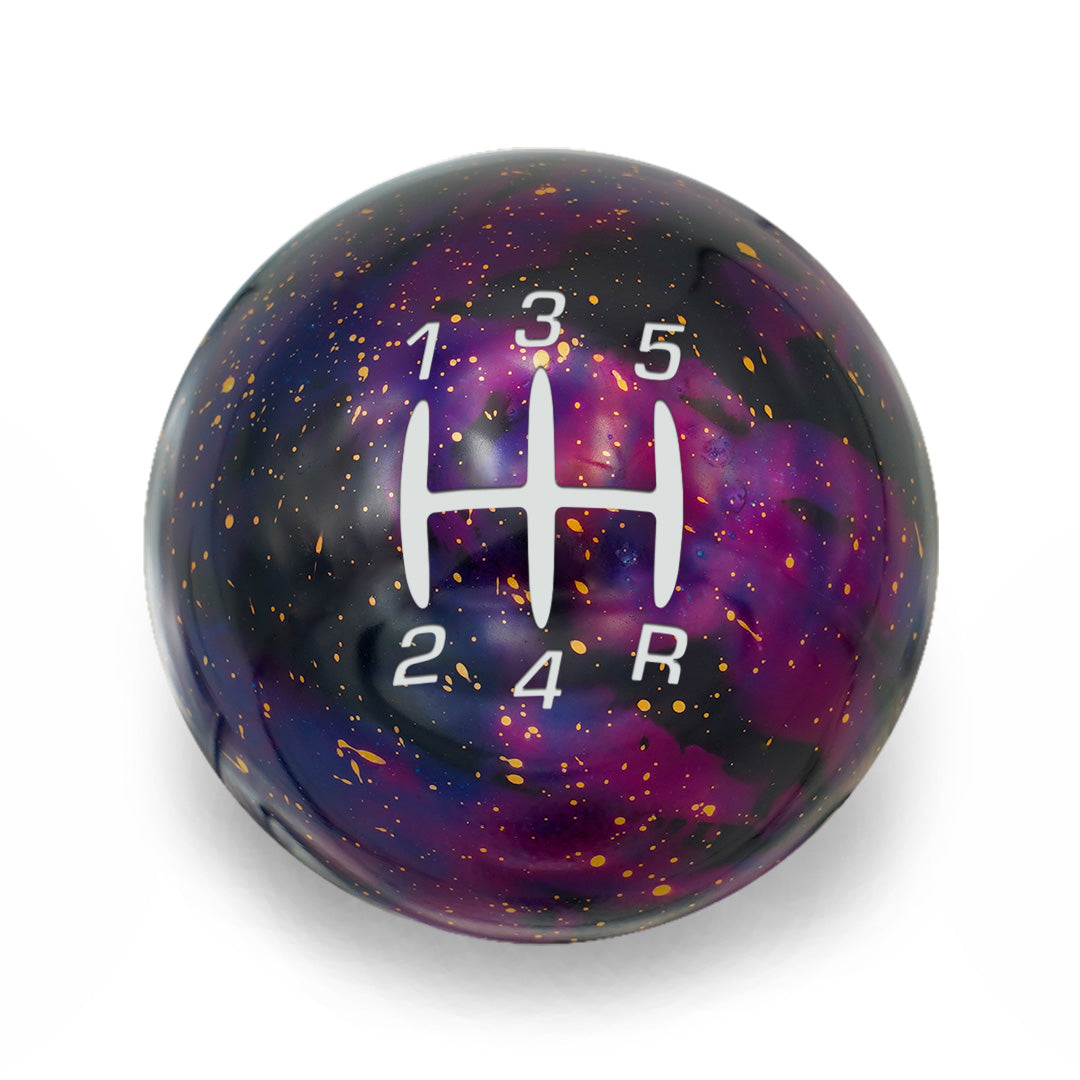 Billetworkz Cosmic Space Shift Knob - 5 Speed Retro Engraving - Ford Mustang (1979-2004)