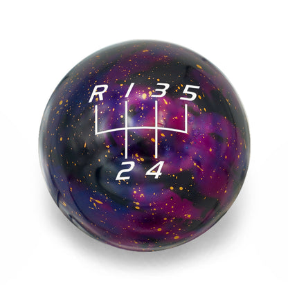 Billetworkz Cosmic Space Shift Knob - 5 Speed Velocity Engraving for BMW