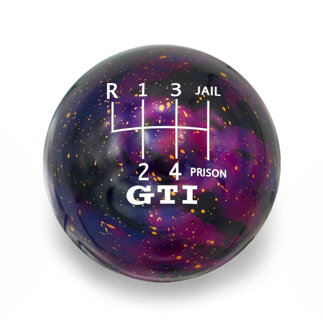 Billetworkz Cosmic Space Shift Knob - 6 Speed Jail-Prison GTI Engraving for Volkswagen