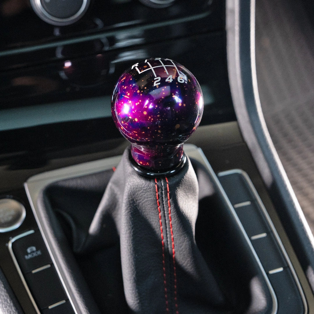 Billetworkz Cosmic Space Shift Knob - 6 Speed Velocity Engraving for Volkswagen