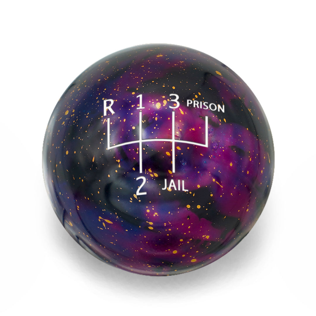 Billetworkz Cosmic Space Shift Knob - 5 Speed Jail-Prison Engraving for BMW