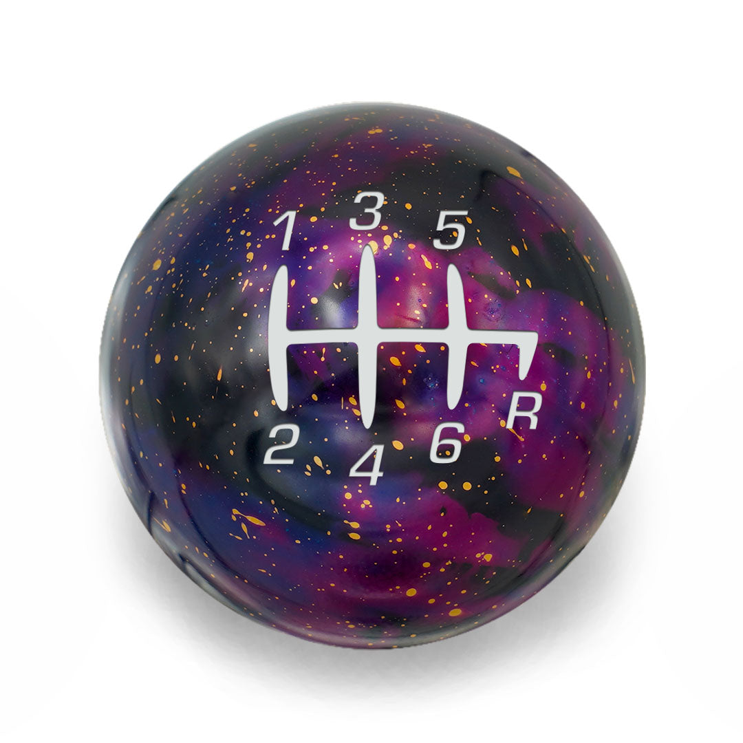 Billetworkz Cosmic Space Shift Knob - 6-Speed Retro Engraving - Jeep Wrangler JK (2007–2018)
