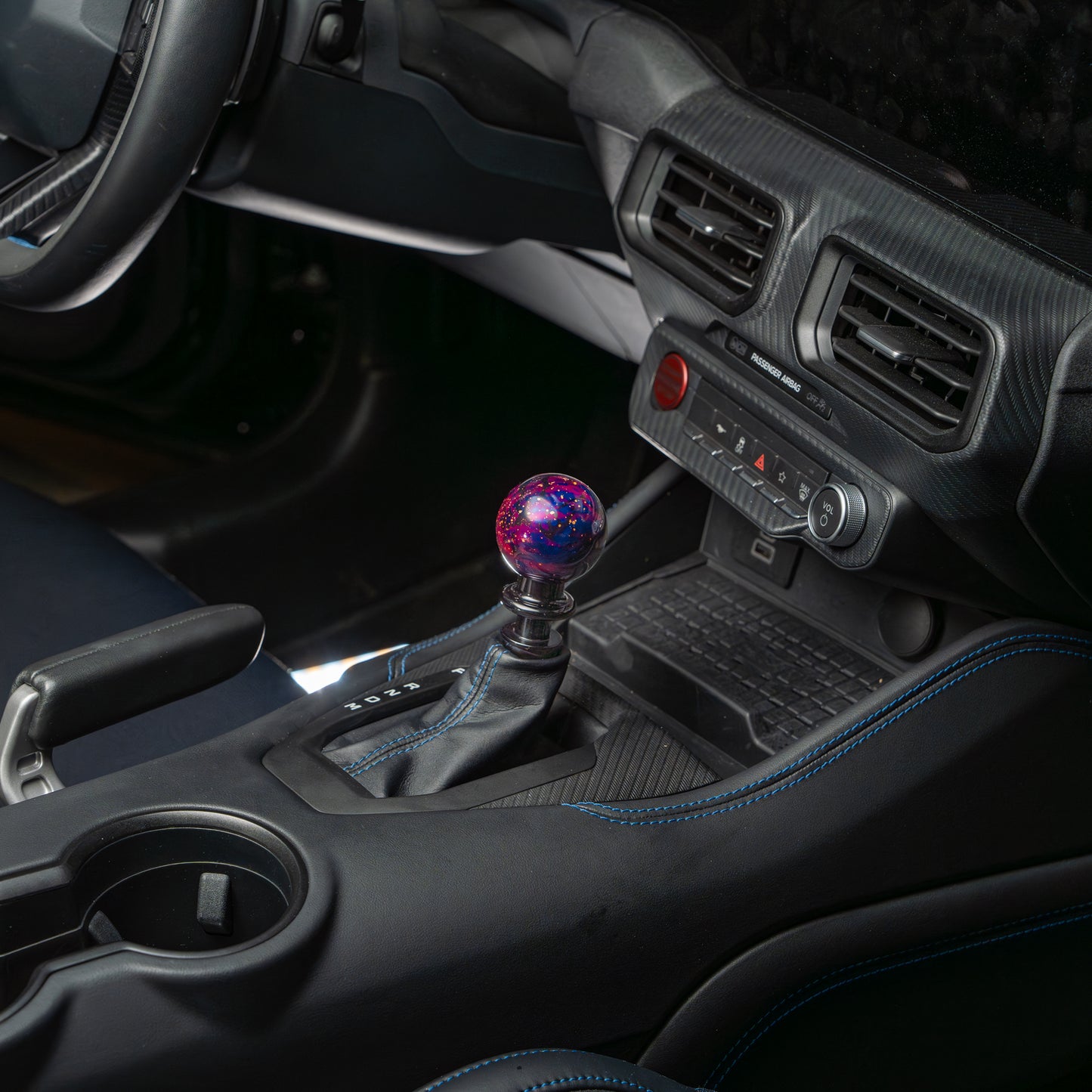 Billetworkz Purple Cosmic Space Automatic Shifter for Ford Mustang Auto (2015-2024)