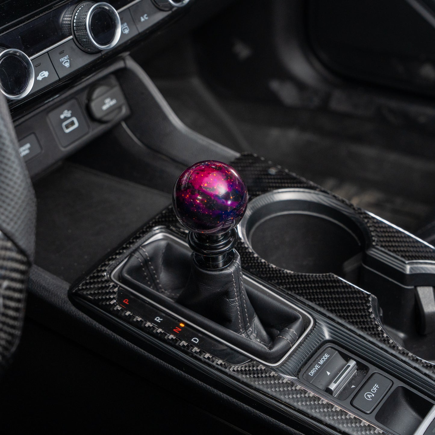 Billetworkz Automatic Shifter - Purple Cosmic Space - Honda Civic (2012–2026)