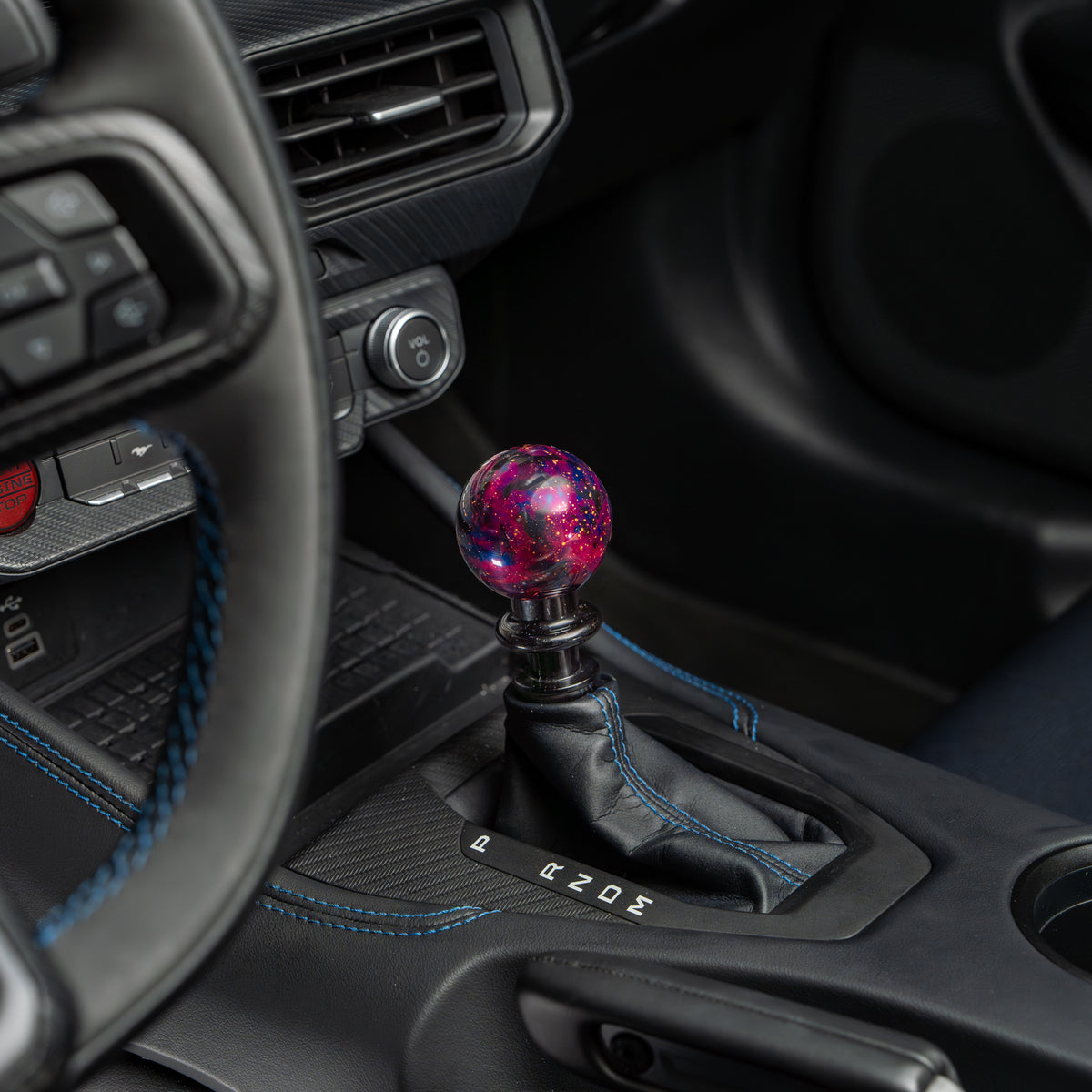 Billetworkz Automatic Shifter - Purple Cosmic Space - Ford Mustang (2015-2025)