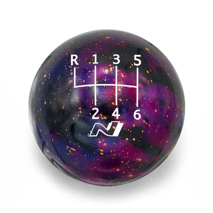 Billetworkz Cosmic Space Shift Knob - 6-Speed Standard with N Engraving for Veloster / Elantra 6-Speed (2019+)