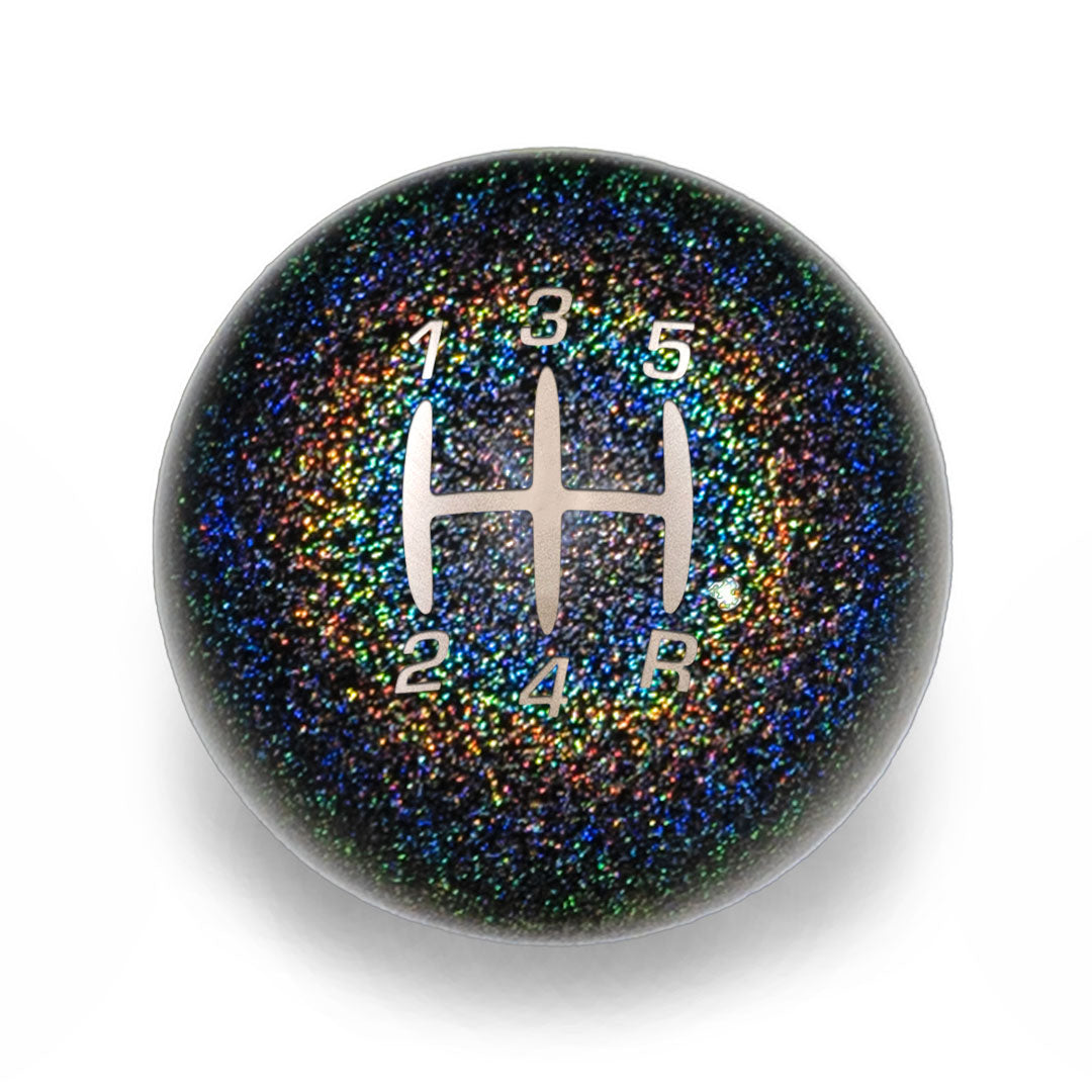 Billetworkz Weighted Shift Knob - 5 Speed Retro Engraving - Ford Mustang (2005-2010)