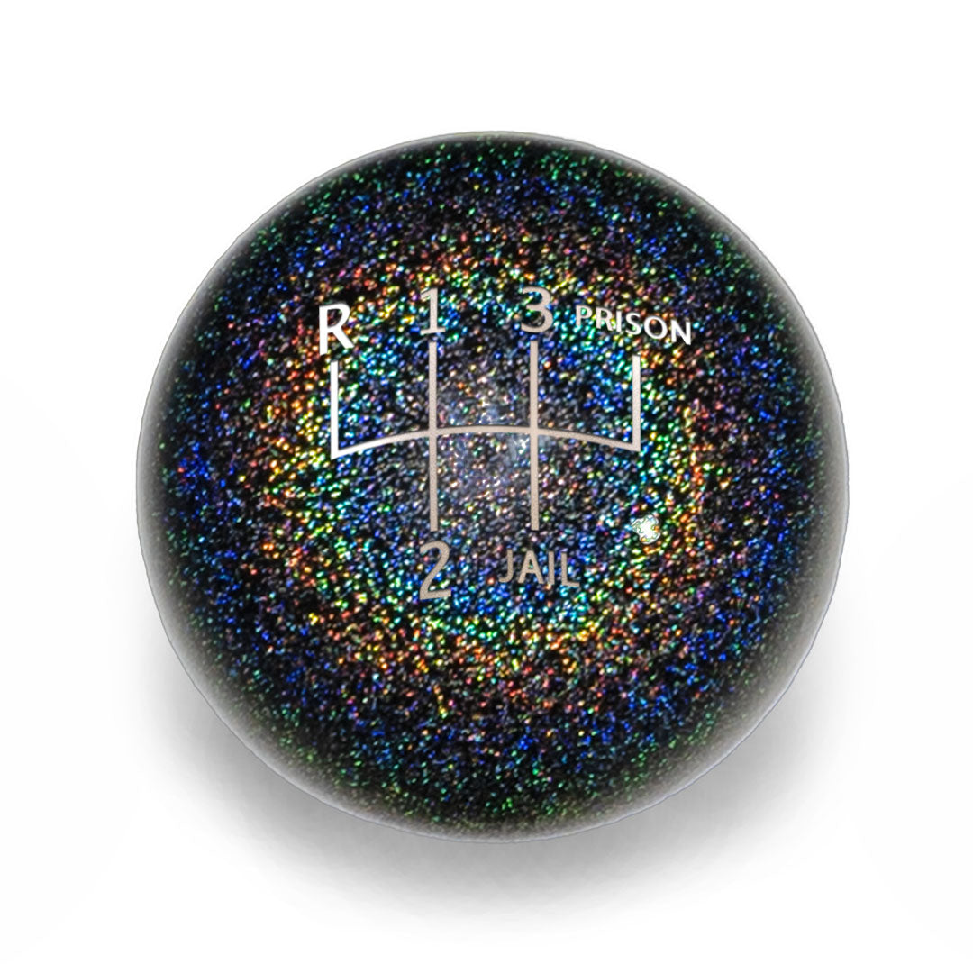 Billetworkz Weighted Shift Knob - 5-Speed Jail-Prison Engraving for BMW