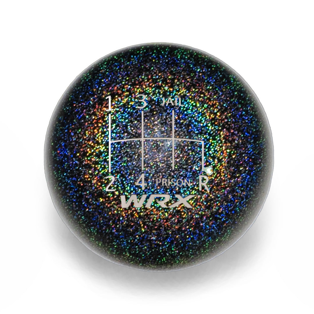 Billetworkz Weighted Shift Knob - 6 Speed WRX Jail-Prison Engraving - Subaru WRX 2015-2026