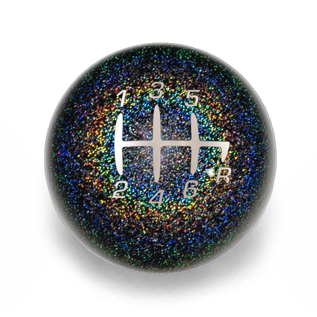 Billetworkz Weighted Shift Knob - 6-Speed Retro Engraving - Jeep Wrangler JK (2007–2018)