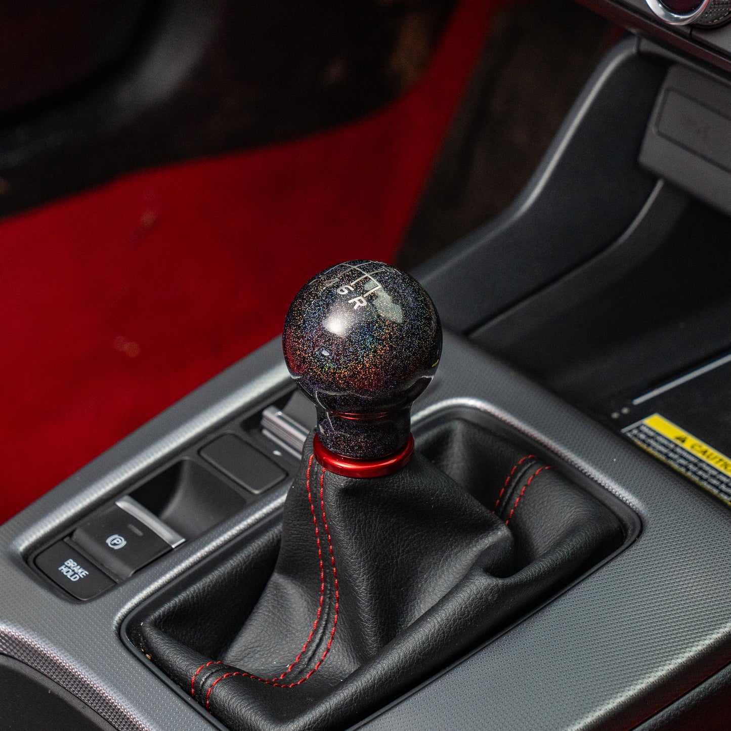 Billetworkz Weighted Shift Knob - 6-Speed Velocity Engraving for Honda