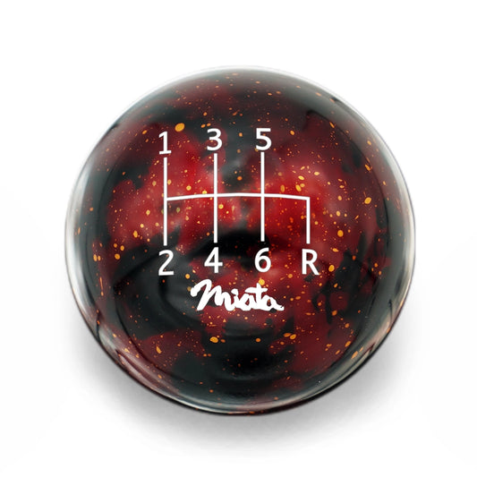 Billetworkz Cosmic Space Shift Knob - 6 Speed Standard Miata Engraving for Mazda (RRD)