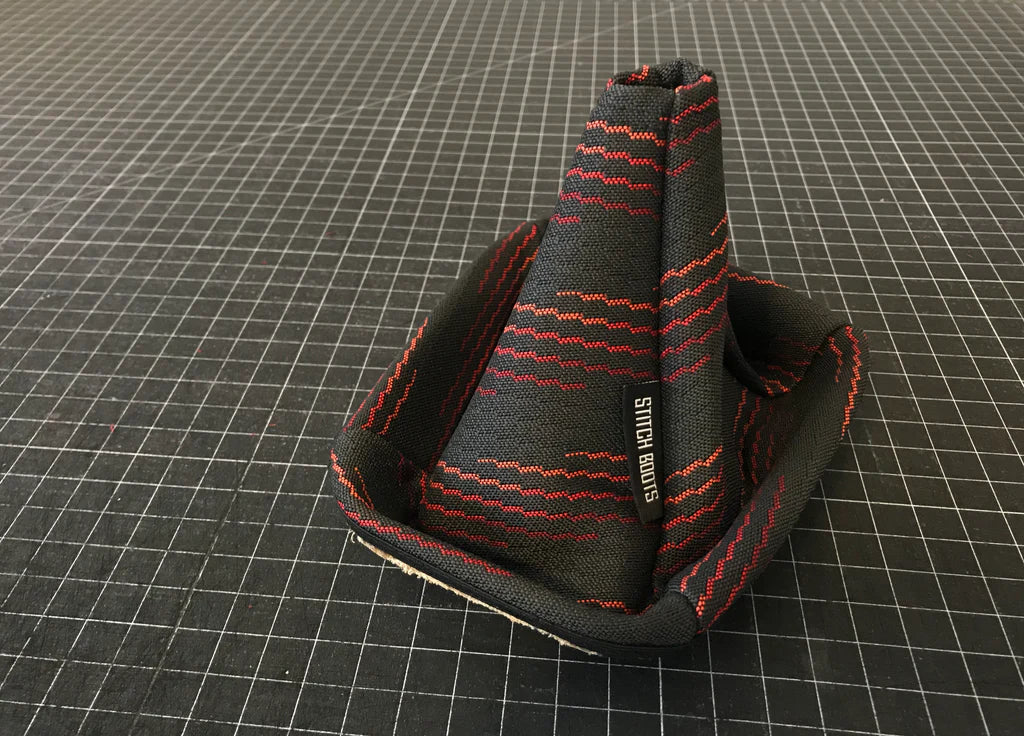 Red Design Shift Boot by Stitch Boots