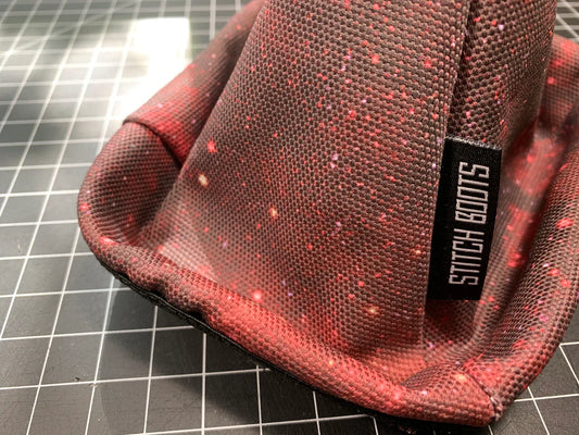 Red Galaxy Shift Boot by Stitch Boots