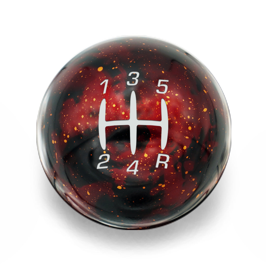 Billetworkz Cosmic Space Shift Knob - 5 Speed Retro Engraving - Ford Mustang (1979-2004)