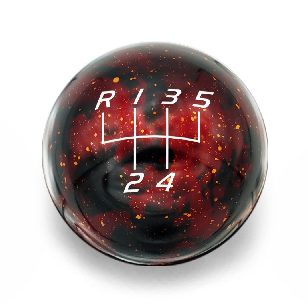 Billetworkz Cosmic Space Shift Knob - 5 Speed Velocity Engraving for Volkswagen