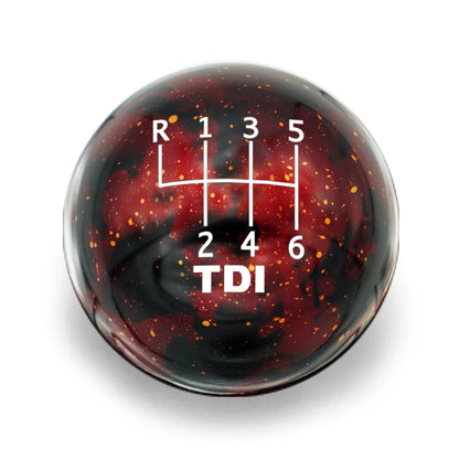 Billetworkz Cosmic Space Shift Knob - 6 Speed Standard TDI Engraving for Volkswagen