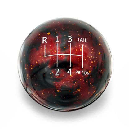 Billetworkz Cosmic Space Shift Knob - 6 Speed Jail-Prison Engraving for BMW