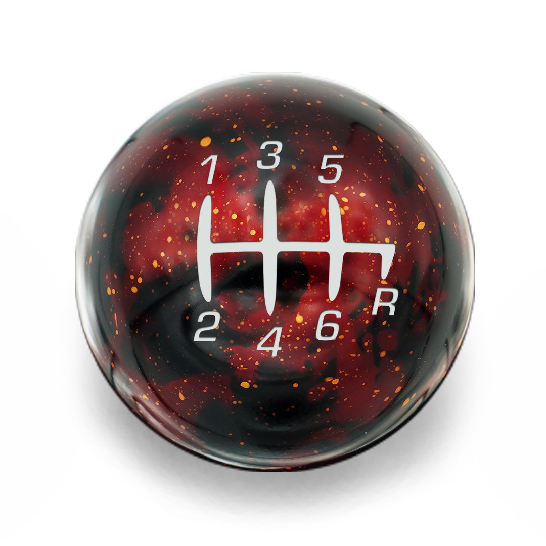 Billetworkz Cosmic Space Shift Knob - 6-Speed Retro Engraving - Jeep Wrangler JK (2007–2018)