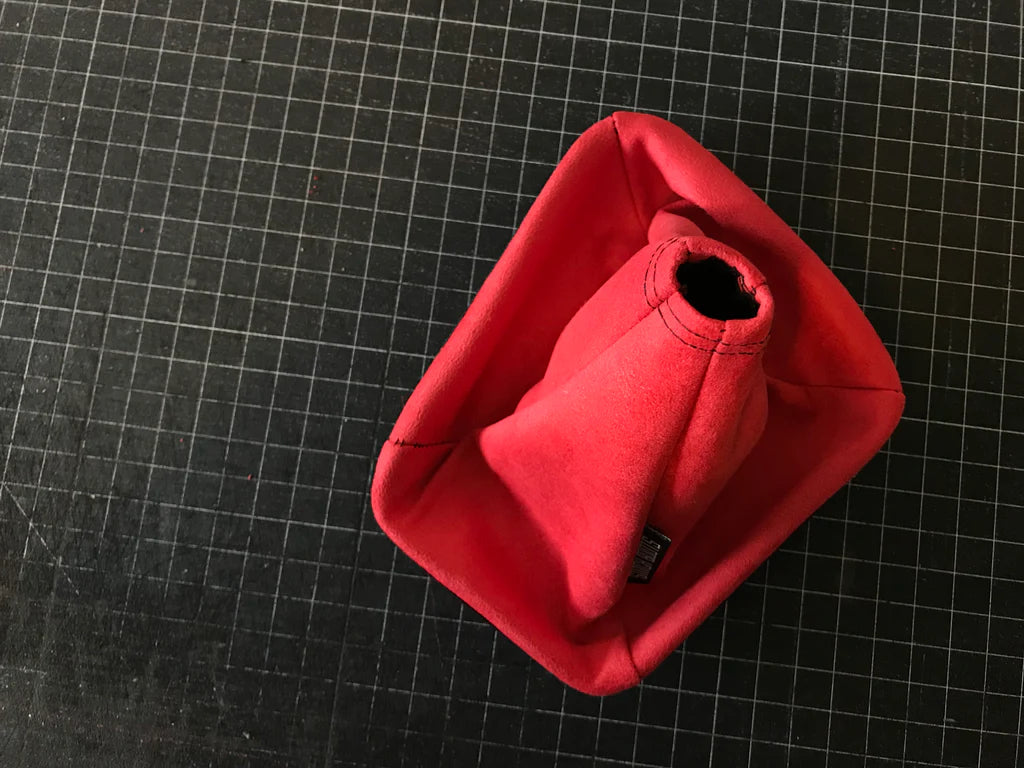 Red Suede Shift Boot by Stitch Boots