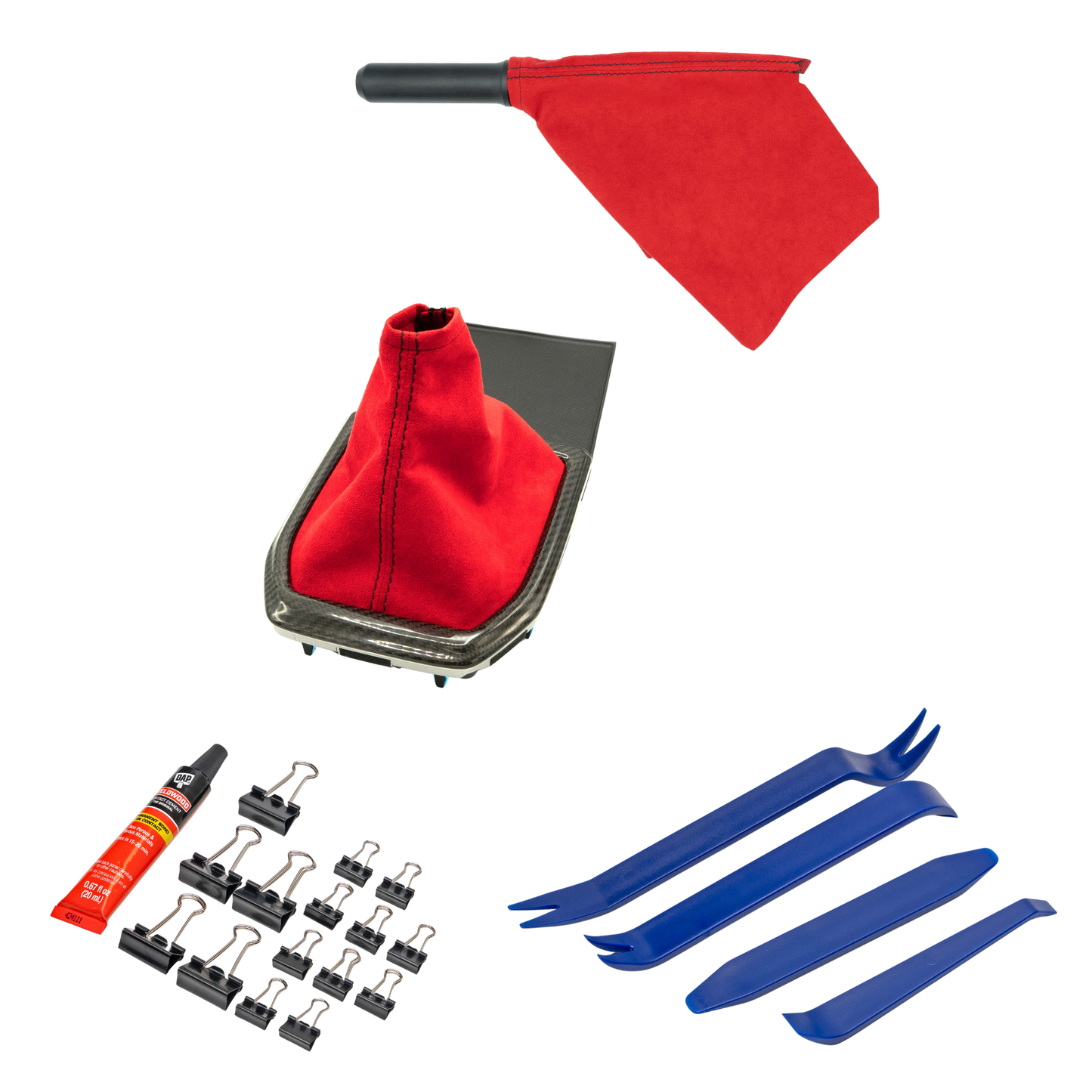 Billetworkz Alcantara Kit (Starter): Shift Boot and E-Brake Boot Kit – Subaru WRX 2022+