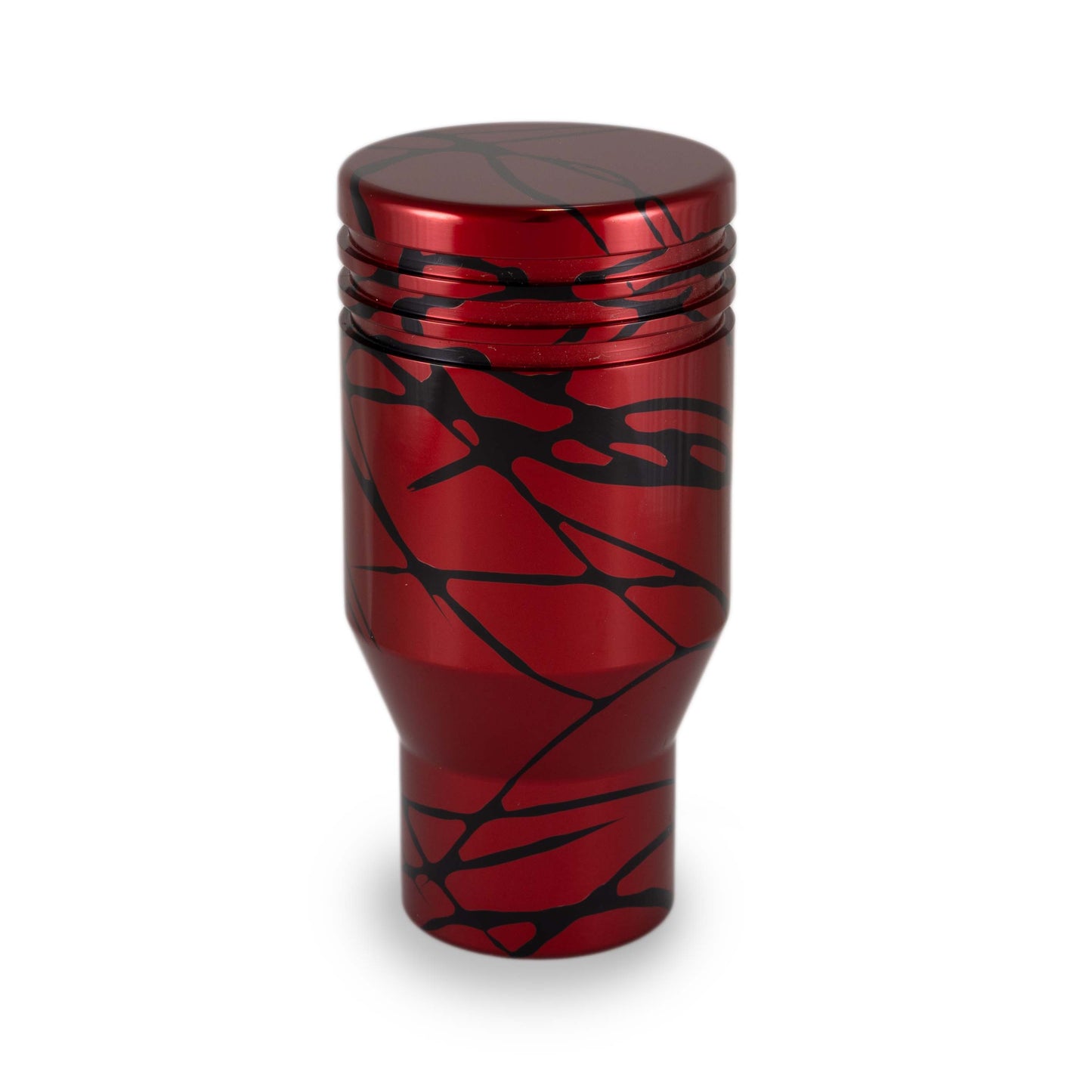 Billetworkz Automatic Shifter - Red w/ Black Splash - Fits Jeep Wrangler JL (2018-Present)
