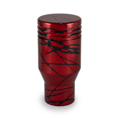 Billetworkz Automatic Shifter - Red w/ Black Splash - Fits Jeep Wrangler JL (2018-Present)
