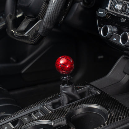Billetworkz Automatic Shifter - Red w/Black Splash - Honda Civic (2012–2026)