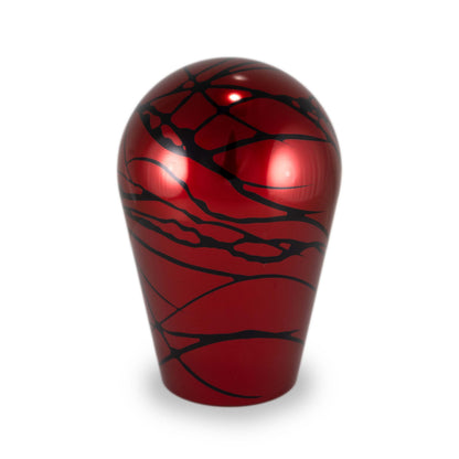 Billetworkz Automatic Shifter - Red w/ Black Splash - Fits Jeep Wrangler JL (2018-Present)