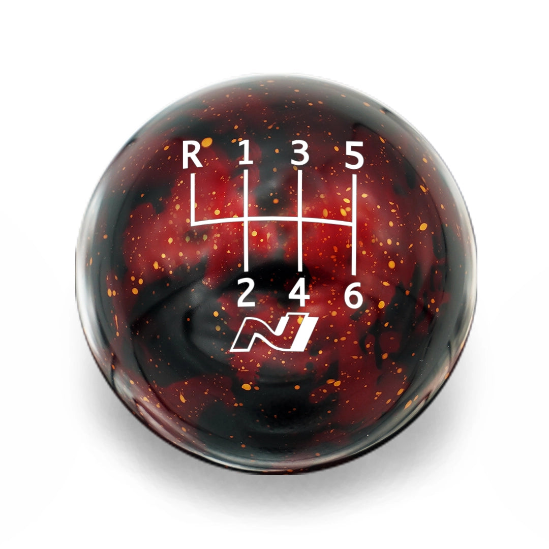 Billetworkz Cosmic Space Shift Knob - 6-Speed Standard with N Engraving for Veloster / Elantra 6-Speed (2019+)