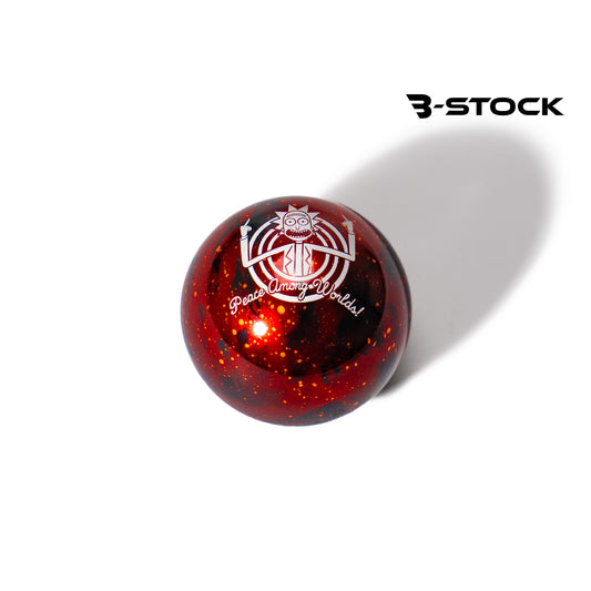 B-Stock Anodized Shift Knob – Sphere – Red Cosmic Space - Peace Among Worlds