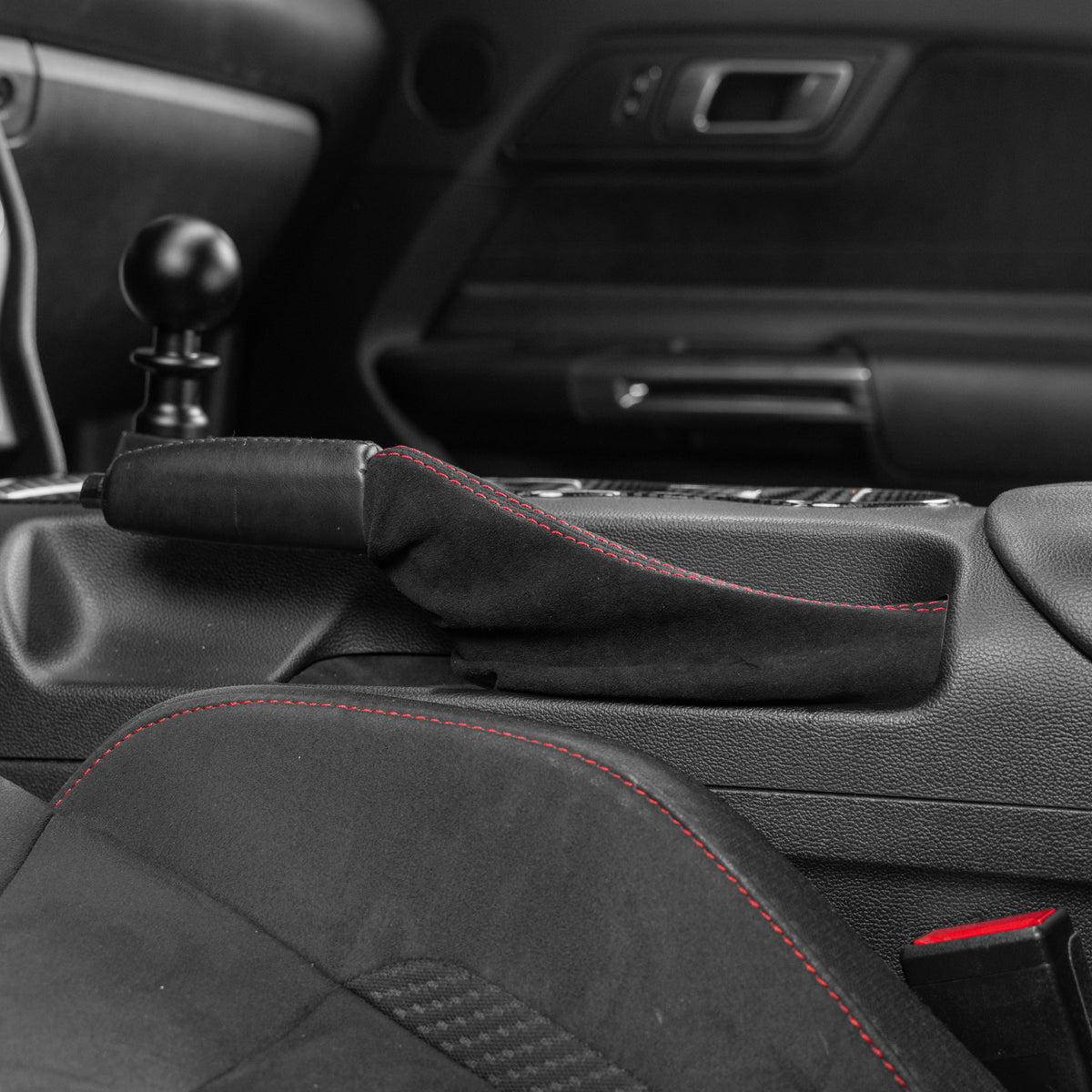 Billetworkz Premium Alcantara E-Brake Boot – Ford Mustang 2015-2023