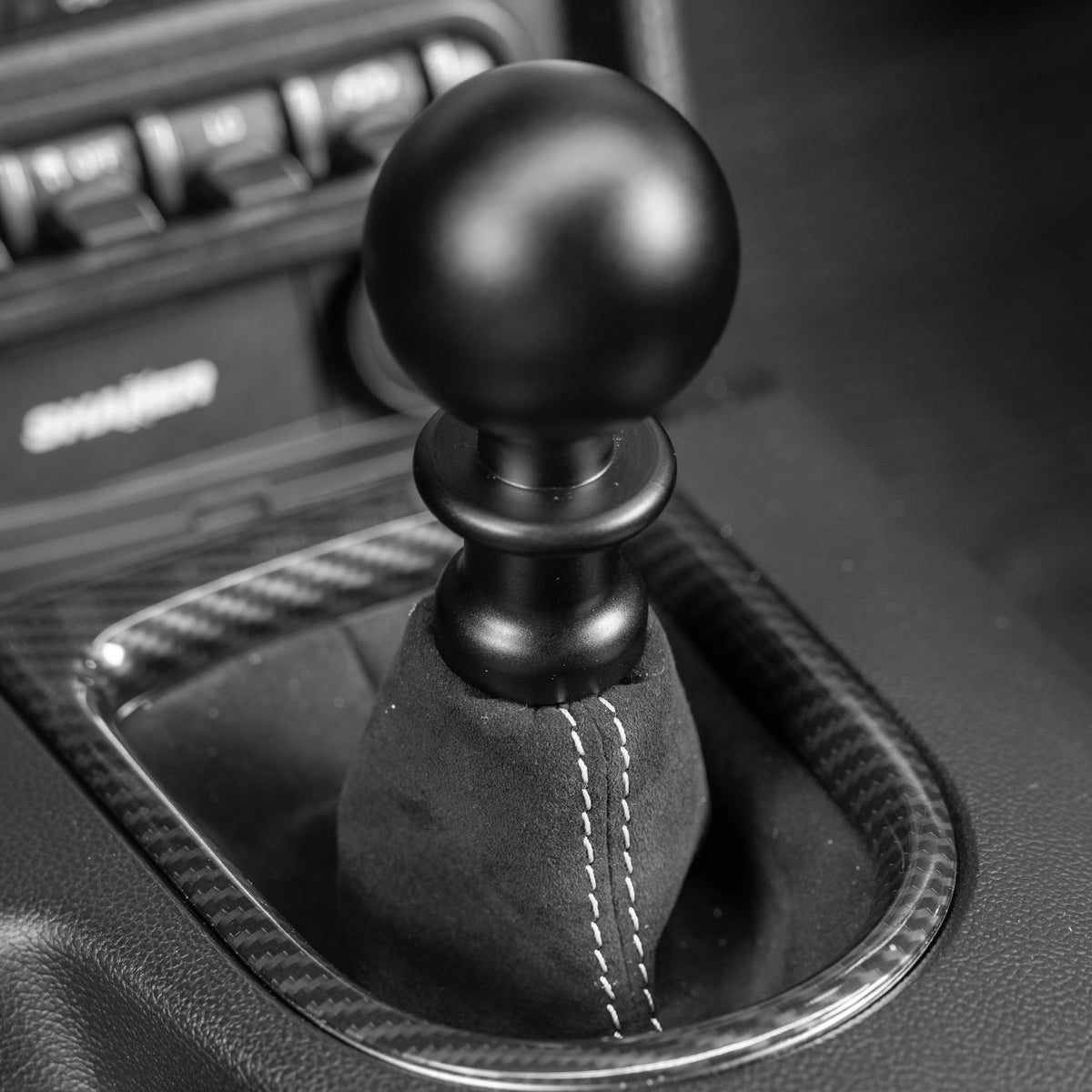 Billetworkz Premium Alcantara Shift Boot – Ford Mustang 2015-2023 (6-Speed)