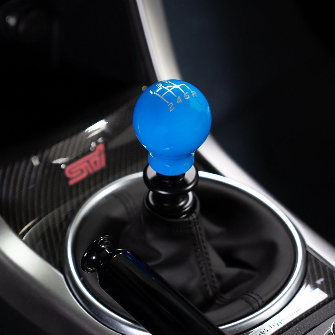 Billetworkz Weighted Shift Knob - 6 Speed Velocity Engraving - Subaru STI