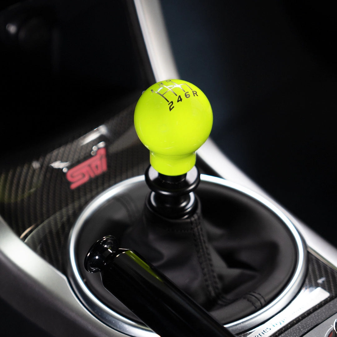 Billetworkz Weighted Shift Knob - 6 Speed Velocity Engraving - Subaru STI