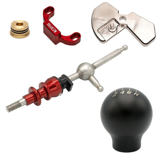 Billetworkz Shift Kit (Pro): Short Shifter Kit and Weighted Shift Knob - Subaru WRX 6-Speed 2015–2025