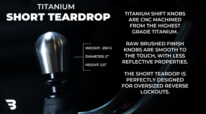 Billetworkz Titanium Brushed Shift Knob for Chevy Cruze (2011-2019)