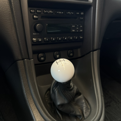 Billetworkz Weighted Shift Knob - 5 Speed Retro Engraving - Ford Mustang (1979-2004)