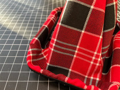 Spirit of Le Mans Red Plaid Shift Boot by Stitch Boots