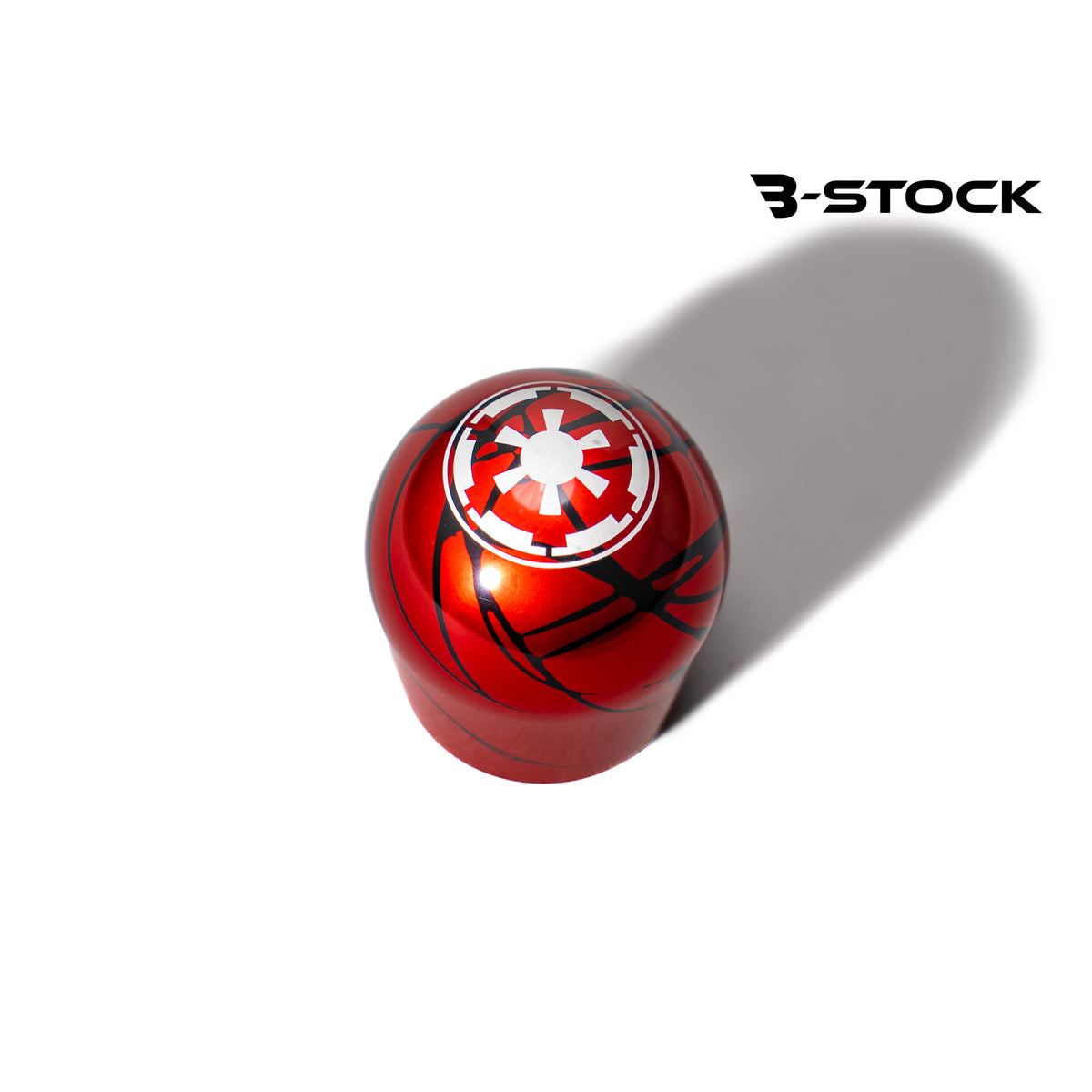 B-Stock Anodized Shift Knob – Short Teardrop – Red w/Black Splash – Star Wars Galactic Empire
