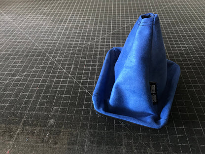 Subaru Blue Suede Shift Boot by Stitch Boots