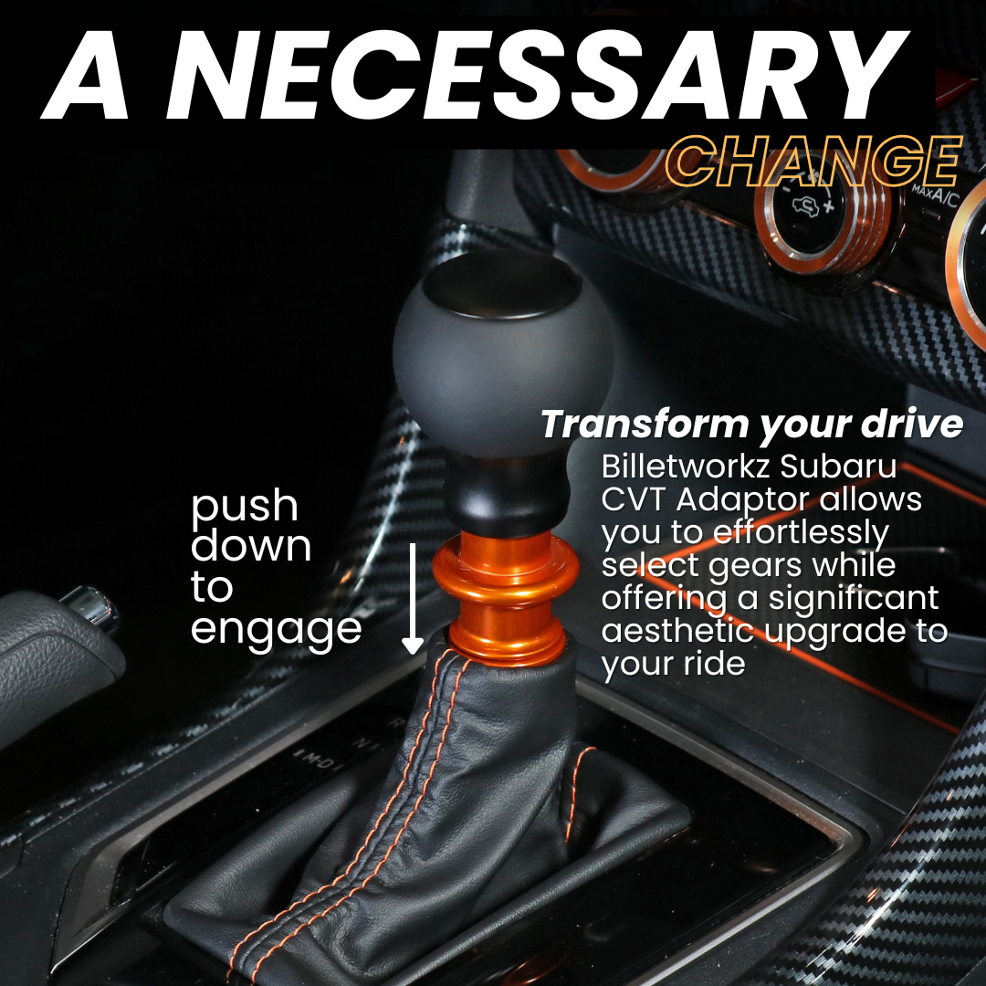 Billetworkz "Fusion" Automatic Shifter - Fits Subaru CVT: WRX (2022+), Crosstrek (2024), Forester (2025+), Impreza (2024), Legacy/Outback (2015+)
