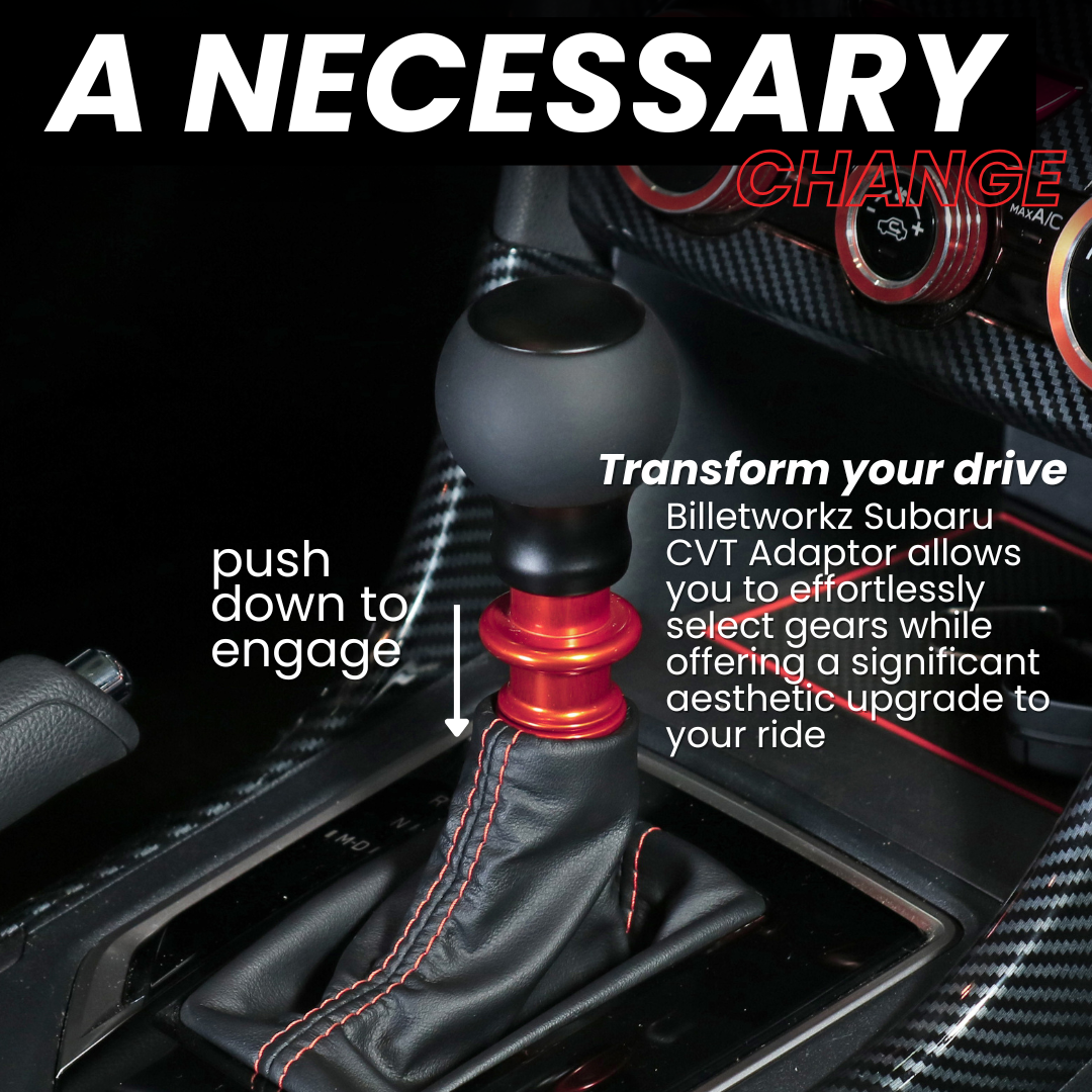 Billetworkz Automatic Shifter - "Nexus" - Fits Subaru CVT: WRX (2022+), Crosstrek (2024), Forester (2025+), Impreza (2024), Legacy/Outback (2015+)