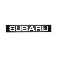 Black and white Subaru logo on a white background