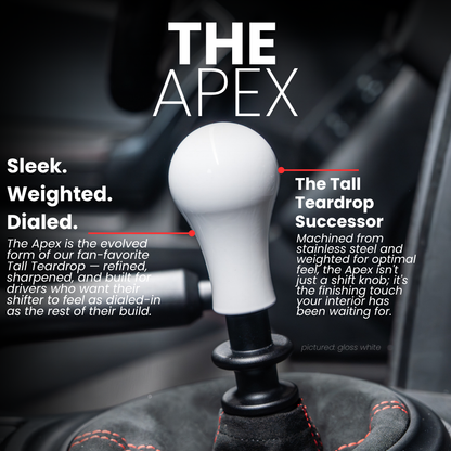 Billetworkz Weighted Shift Knob - "Apex" - BRZ / FR-S / 86 2013-2021 6-Speed