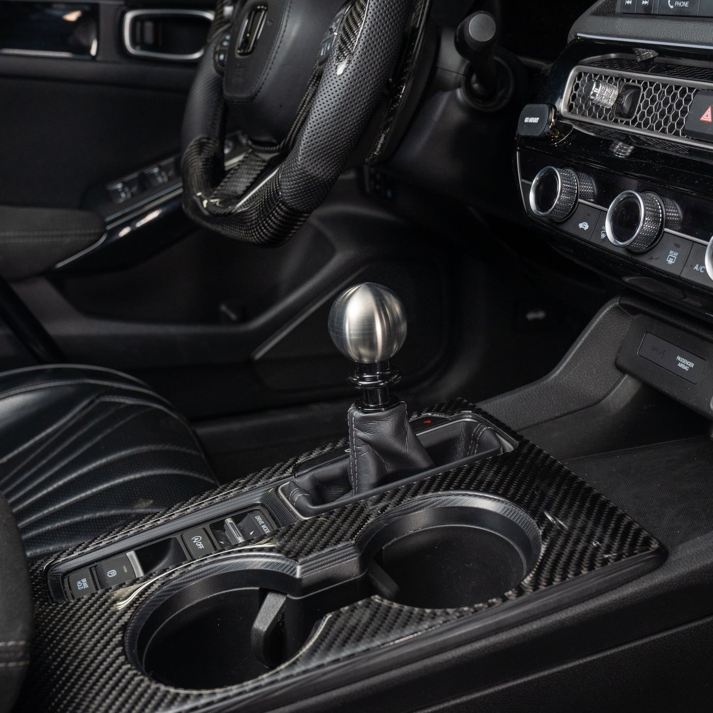 Billetworkz Titanium Brushed Automatic Shifter - Honda Civic (2012–2026)